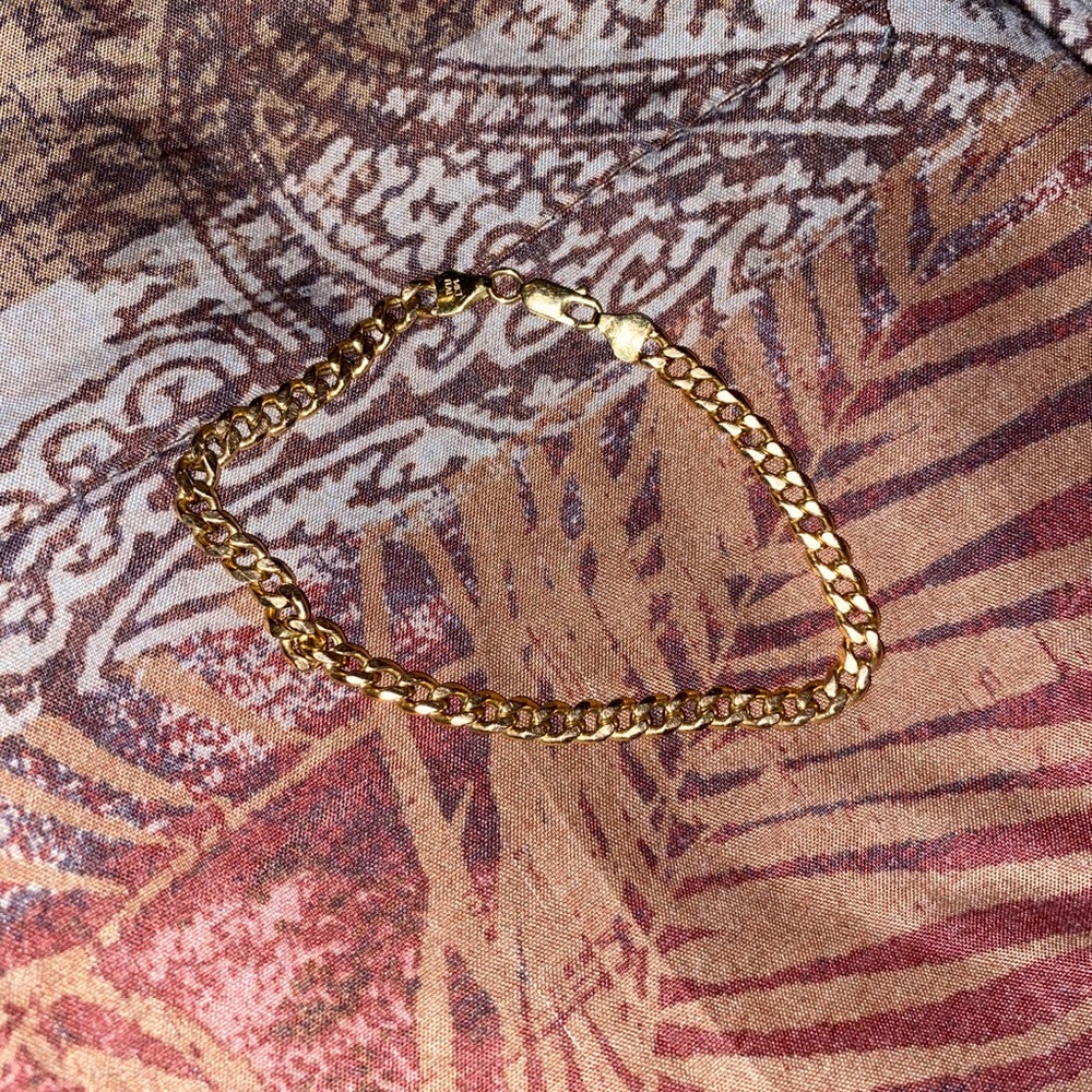 14kt ankle bracelet